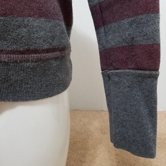 American Eagle sweatshirt Small retro rugby striped NY State Division graphic - Picture 9 of 12